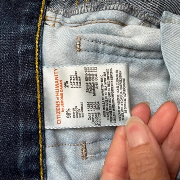Citizens of Humanity SID straight leg denim jeans Sz 36 - Picture 7 of 14